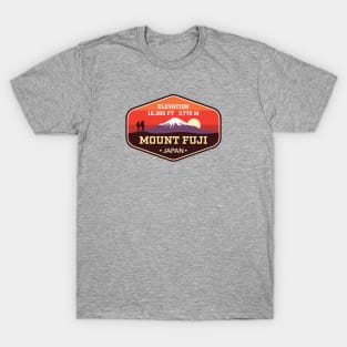 Mount Fuji - Japan - Highest Peak in Japan - Mountain climbing badge T-Shirt